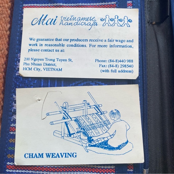 VTG 90’s Cham Weaving Artisan Made Fair Trade Handcrafted Wallet. New! - Picture 12 of 15